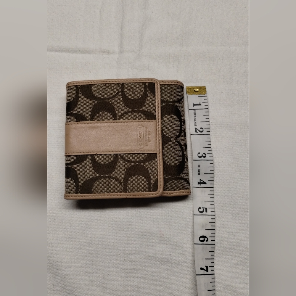 Coach Signature Brown Wallet - Picture 8 of 13